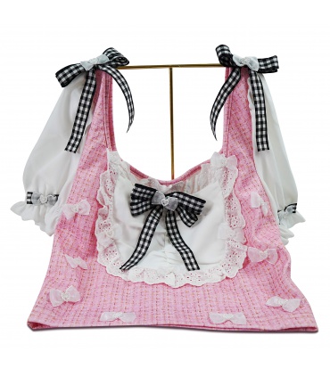 Moño Organza con Perlas