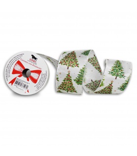Listón Navideño Pines