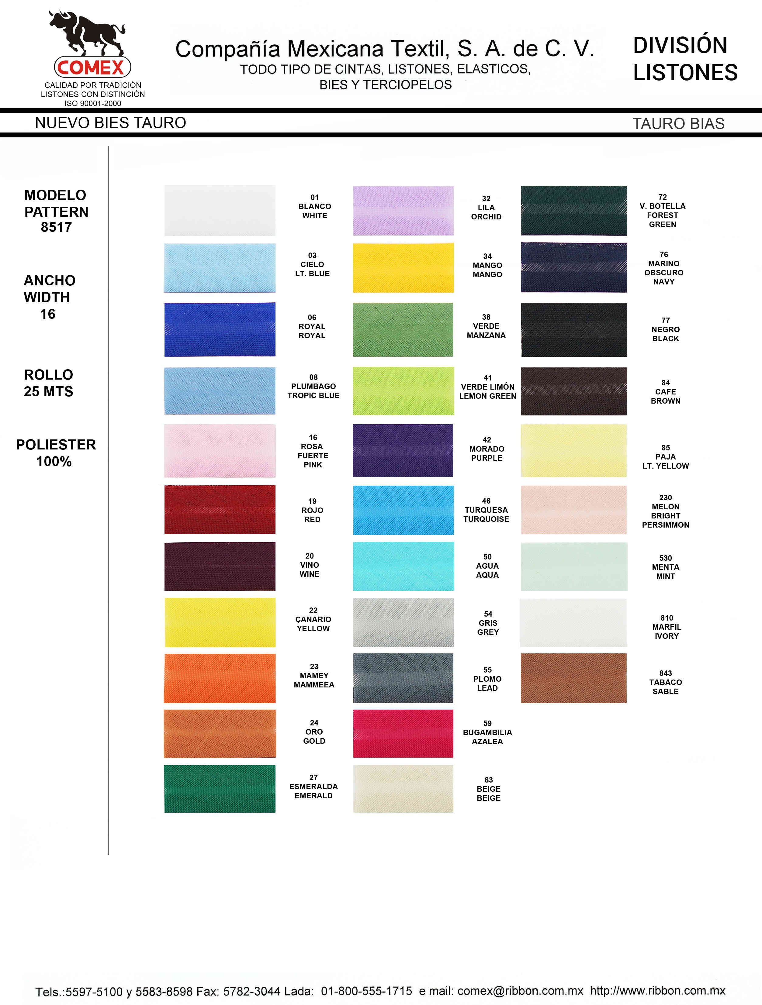 Carta de Colores Hoja #1